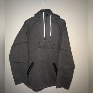 Saga Outerwear and Level 1 Collaboration Men's Gray Ski Jacket Hoodie Size Large